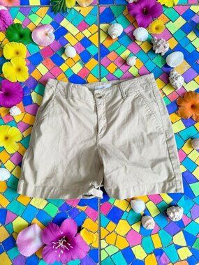ANN TAYLOR LOFT Beige Tan Monroe 6” Shorts Size 2 Curvy
